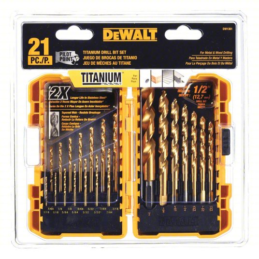 DEWALT Titanium drill bit set - Mobile Home